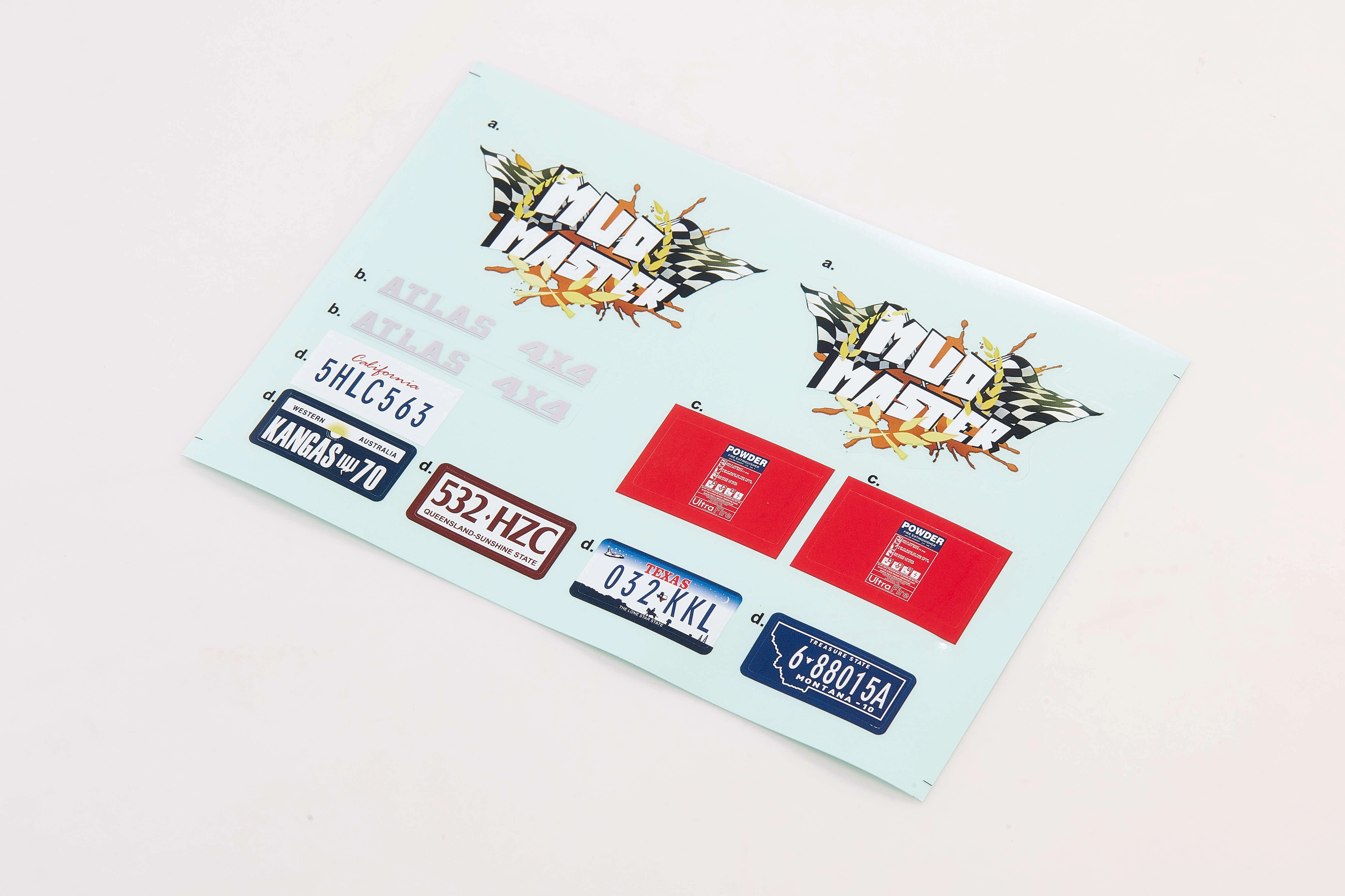 Ultimate 1:10 Atlas 4x4 Scale Car Decal - Conquer the Terrain!